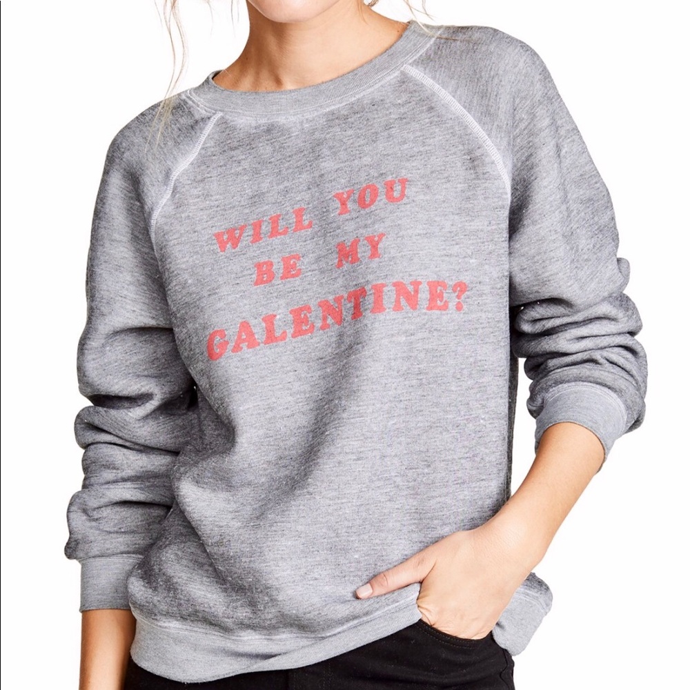 NWT WILDFOX Will You Be My Galentine Sweatshirt